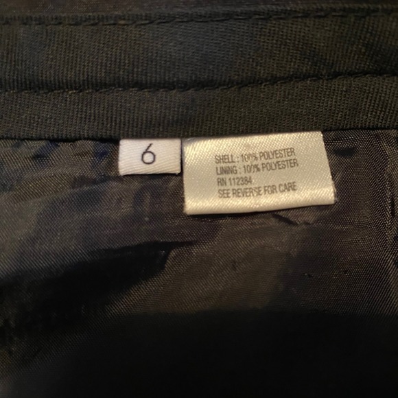 Calvin Klein Women Black Textured Pleated Dress Pants Size 6 - Picture 11 of 14